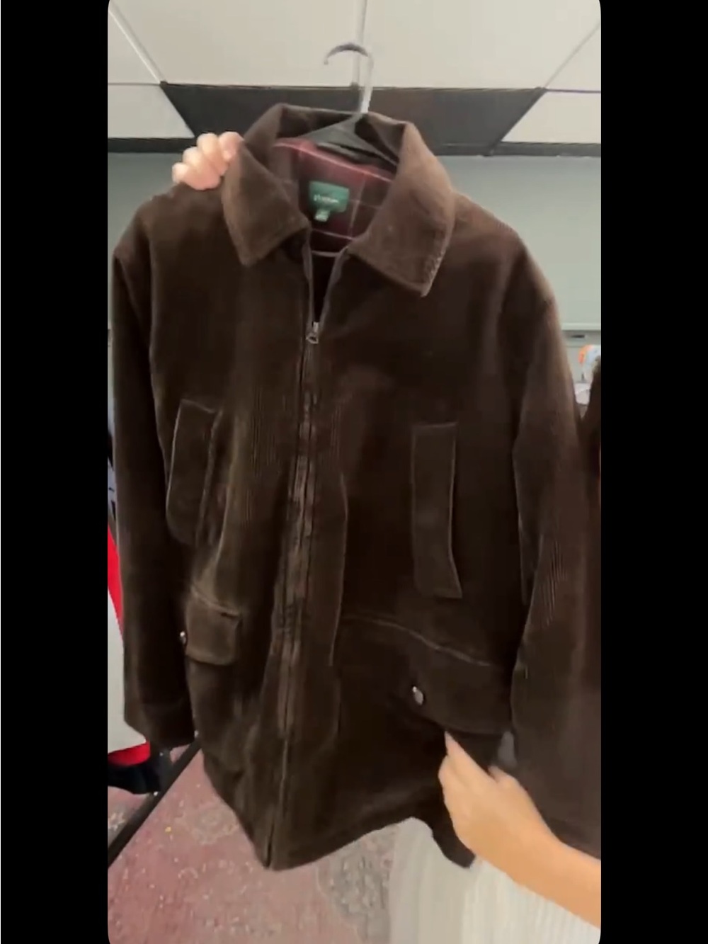 J. Crew Dark Brown corduroy Zip Jacket